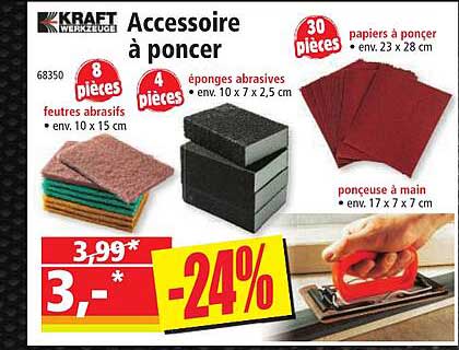 accessoire à poncer kraft werkzeuge