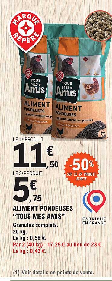 aliment pondeuses "tous mes amis"