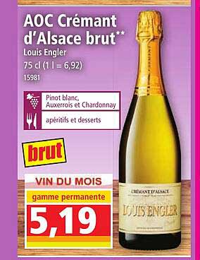 aoc crémant d'alsace brut louis engler