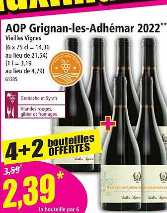 aop grignan-les-adhémar 2022 vieilles vignes