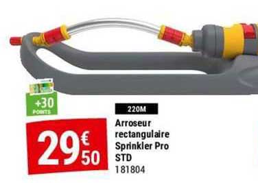 arroseur rectangulaire sprinkler pro std