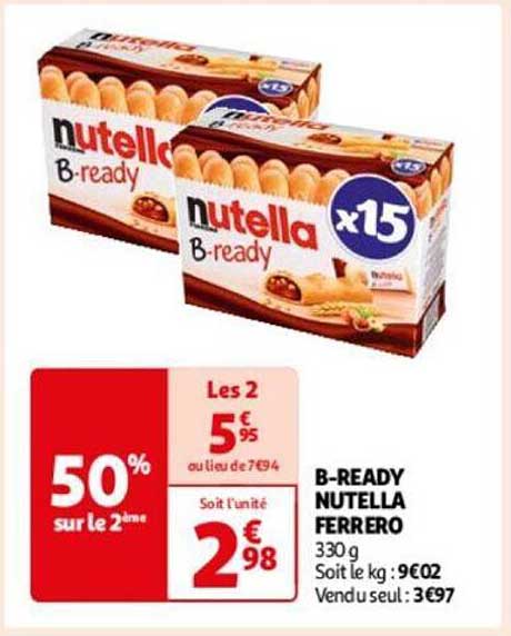 b-ready nutella ferrero