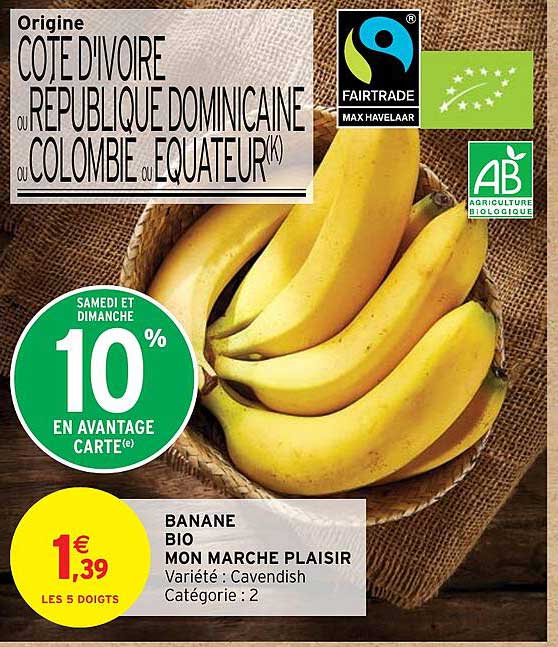 banane bio mon marche plaisir
