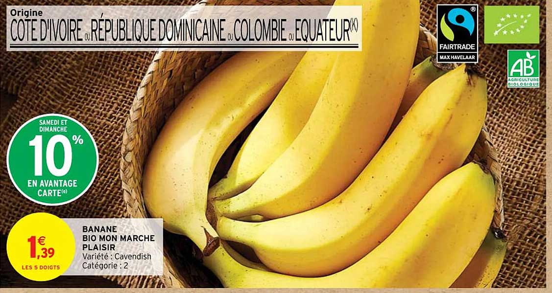 banane bio mon marche plaisir