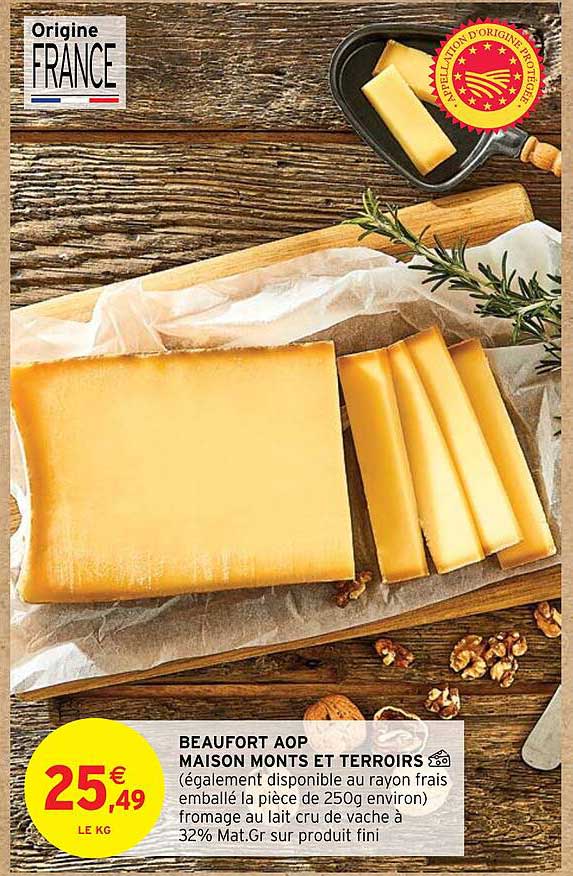 beaufort aop maison monts et terroirs