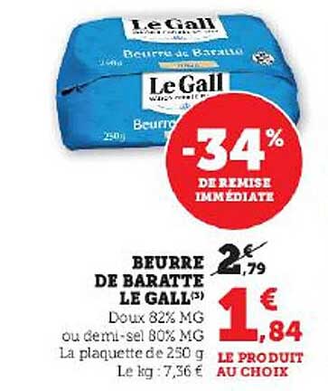 beurre de baratte le gall