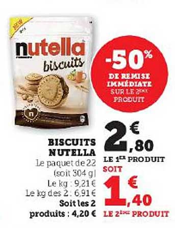 Biscuits Nutella