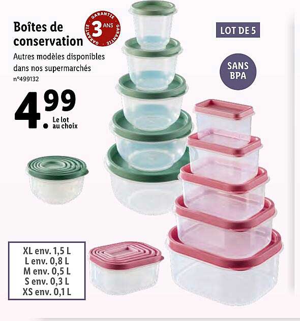 Boîtes De Conservation