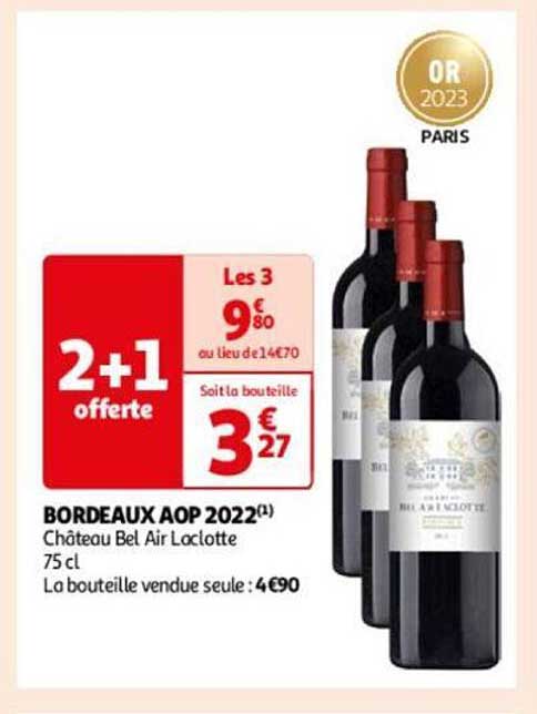 bordeaux aop 2022 château bel air laclotte