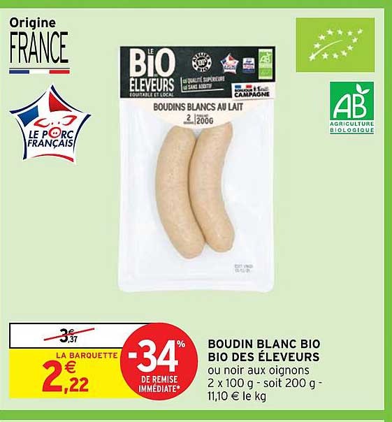 boudin blanc bio bio des éleveurs