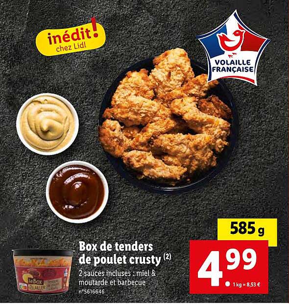 Box De Tenders De Poulet Crusty