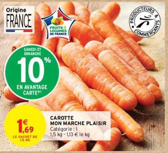 carotte mon marché plaisir