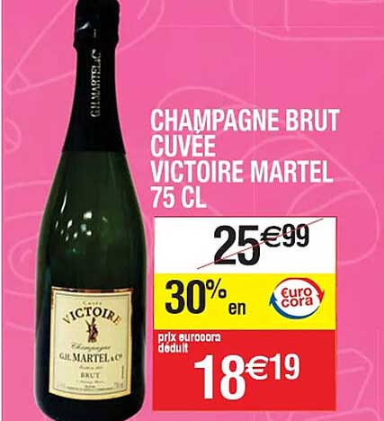 Champagne Brut Cuvée Victoire Martel 75 Cl