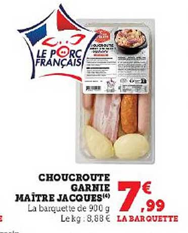 choucroute garnie maître jacques