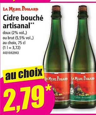 cidre bouché artisanal la mère poulard