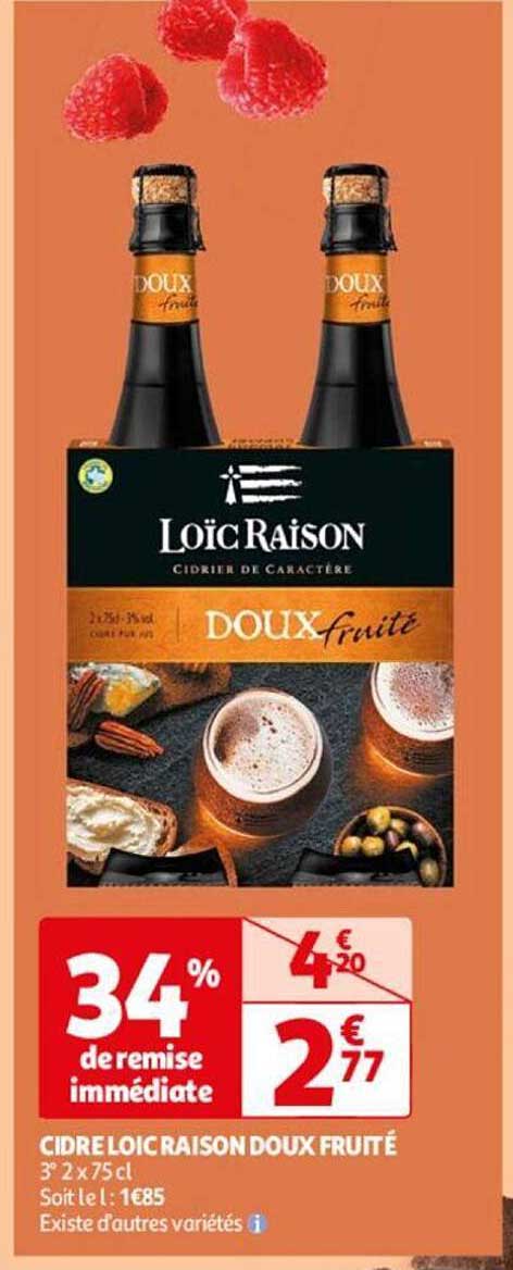 cidre loïc raison doux fruité