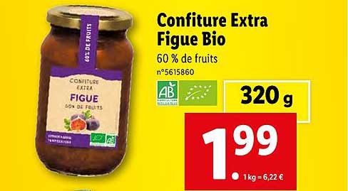 Confiture Extra Figue Bio
