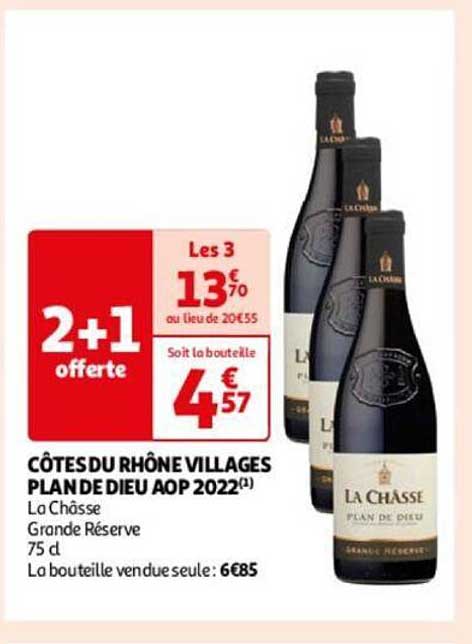côtes du rhône villages plan de dieu aop 2022 la châsse grande réserve