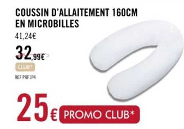 coussin d'allaitement 160 cm en microbilles