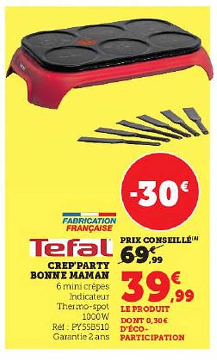 crêp'party bonne maman tefal