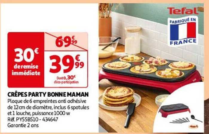 crêpes party bonne maman tefal