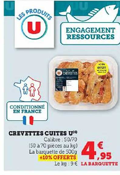Crevettes Cuites U