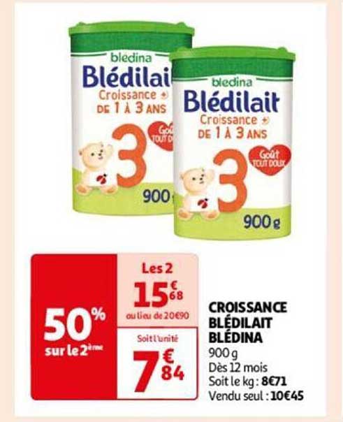 Croissance Blédilait Blédina