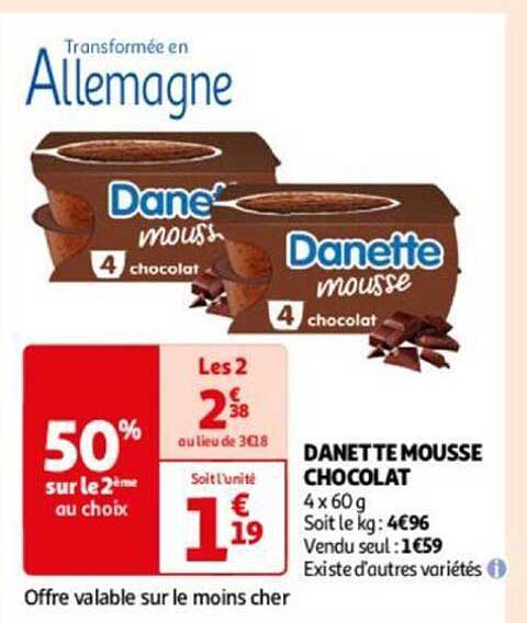 Danette Mousse Chocolat