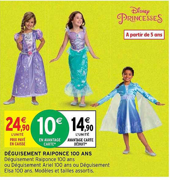 déguisement raiponce 100 ans