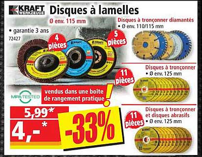 disques à lamelles kraft werkzeuge