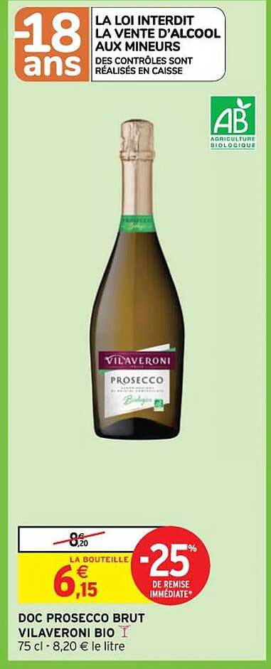Doc Prosecco Brut Vilaveroni Bio