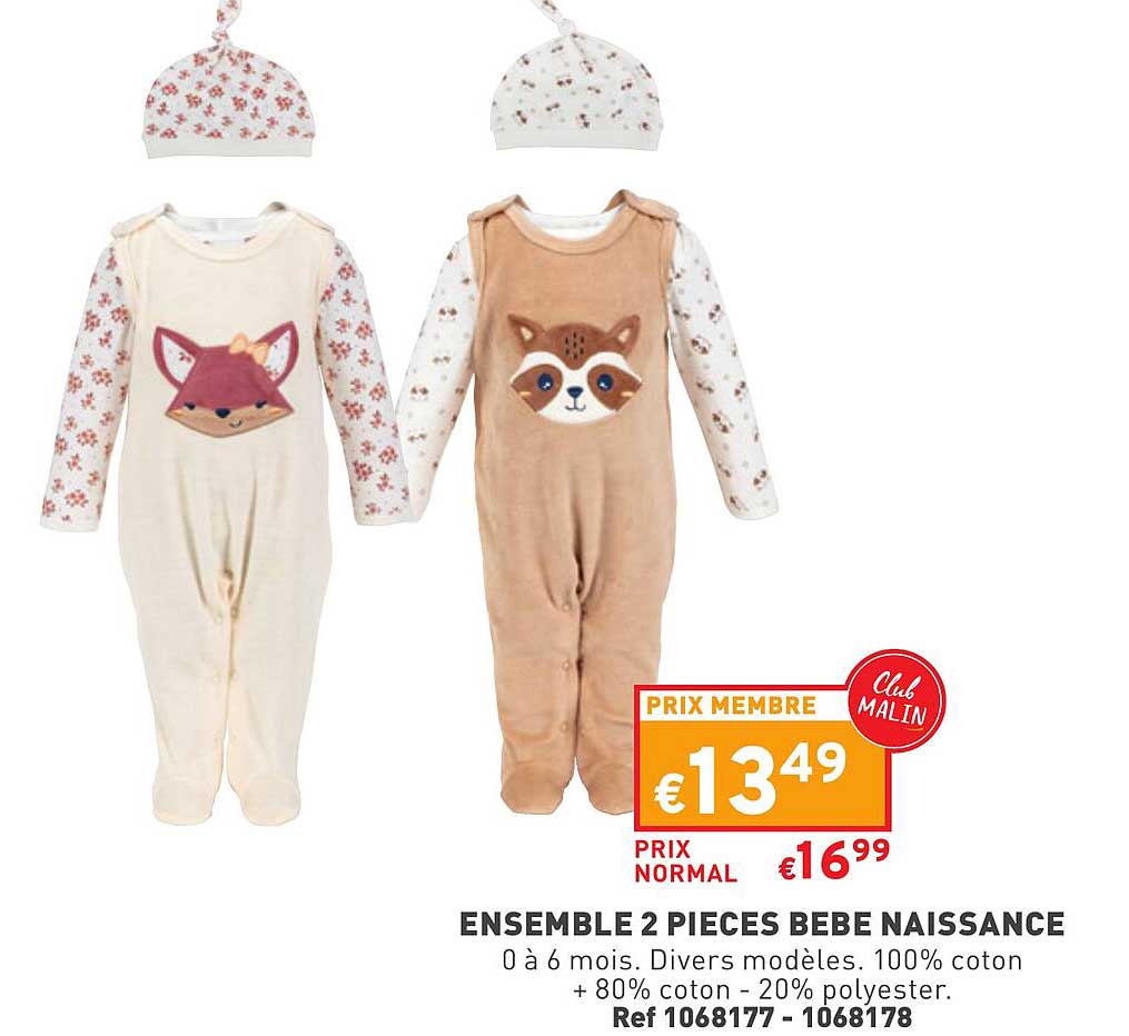 ensemble 2 pieces bebe naissance