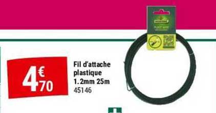 fil d'attache plastique 1.2 mm 25 m