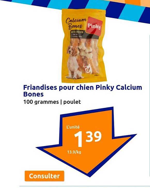 friandises pour chien pinky calcium bones