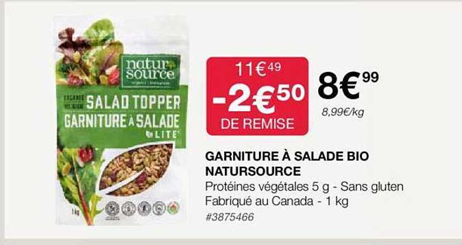 garniture à salade bio natursource