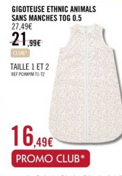 gigoteuse éthnic animals sans manches tog 0.5