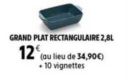 grand plat rectangulaire 2,8l