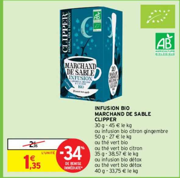 infusion bio marchand de sable clipper