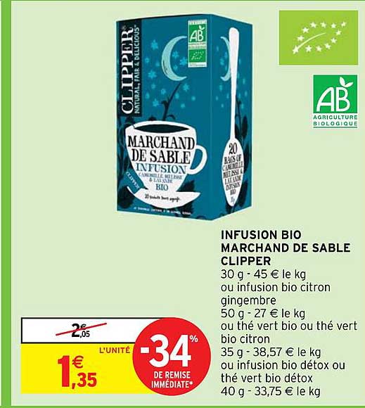 infusion bio marchand de sable clipper