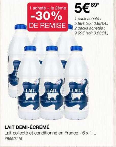 lait demi-écrémé