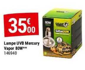 lampe uvb mercury vapor 80 w