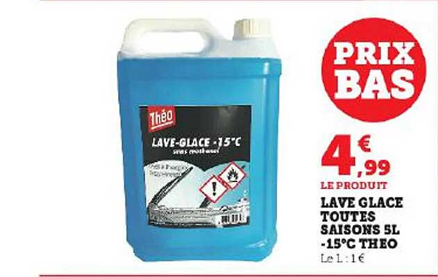 Lave Glace Toutes Saisons 5 L -15°c Théo