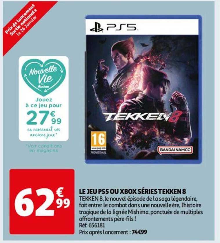 le jeu ps5 ou xbox séries tekken 8