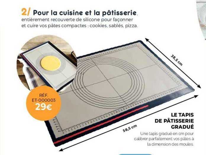 le tapis de pâtisserie gradué