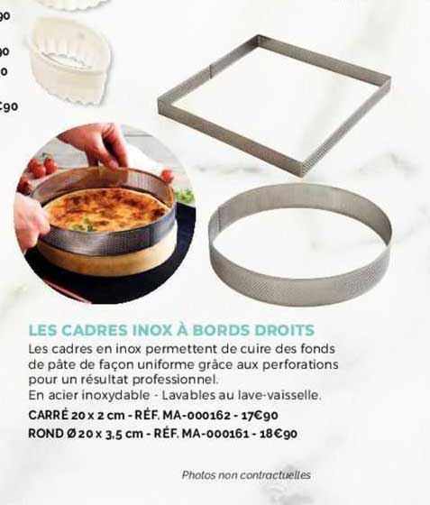 Les Cadres Inox à Bords Droits