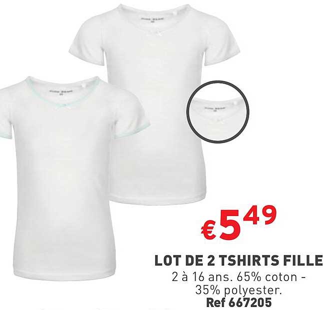 lot de 2 tshirts dille