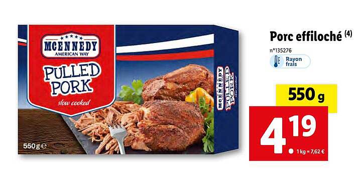 Mcennedy Porc Effiloché