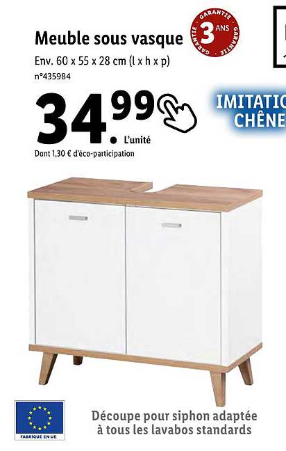 meuble sous vasque