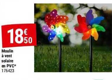moulin à vent solaire en pvc
