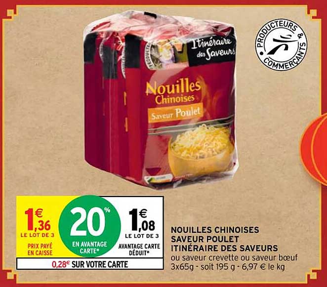 nouilles chinoises saveur poulet itineraire des saveurs